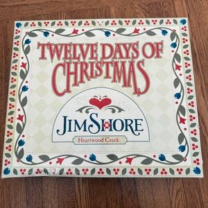 Jim Shore 2005 Twelve Days Of Christmas Ornaments Full Set In Original Box